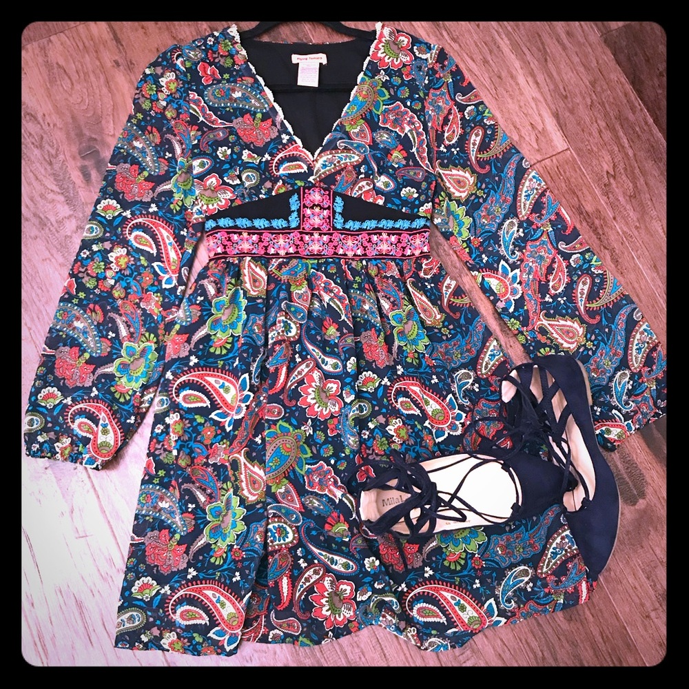 Flying Tomato Boho Paisley dress